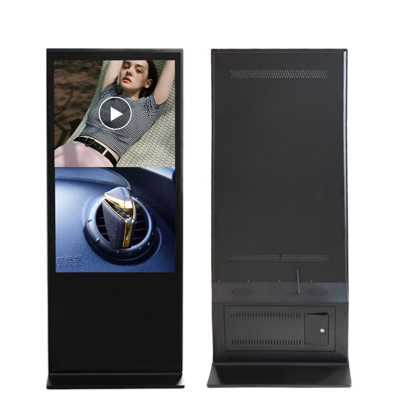 Commercial Wall Mounted Advertising Display Vertical Touch Screen