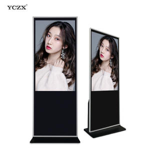 High Resolution Portable Vertical Smart Split Screen 65" Ad Player 