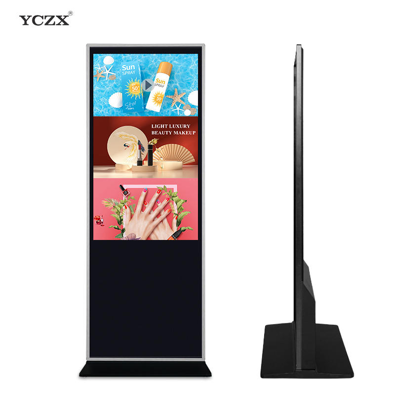 60 inch shopping mall portable touch screen advertising machine 