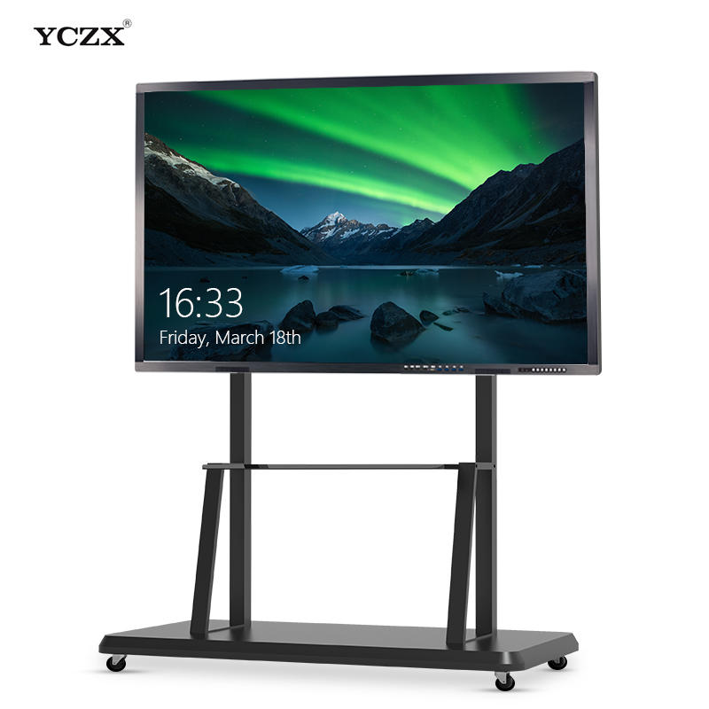 Mobile Stand LCD Display 85 Inch Interactive Whiteboard